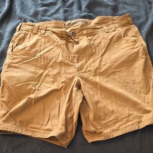 Duluth Trading Co Tan Men's Flat Front Shorts